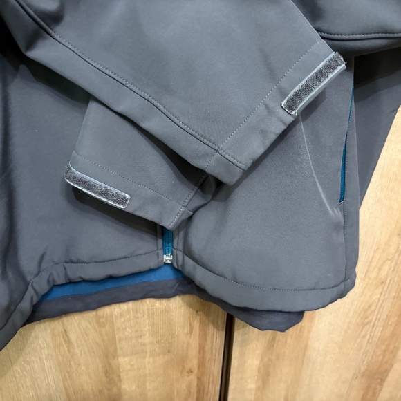 The North Face Jacket Mens Large Gray Apex Windwall Softshell Coat Fleece Lined - Picture 4 of 16